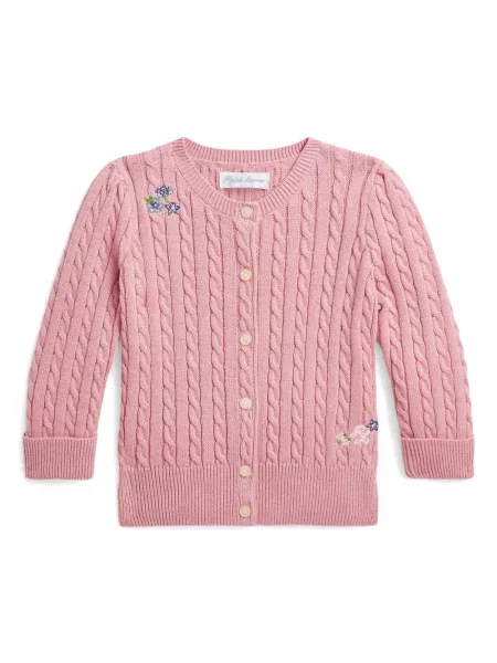Kardigan dziecięcy Polo Ralph Lauren różowy