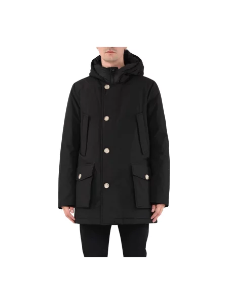 Parka Woolrich z kapturem czarna