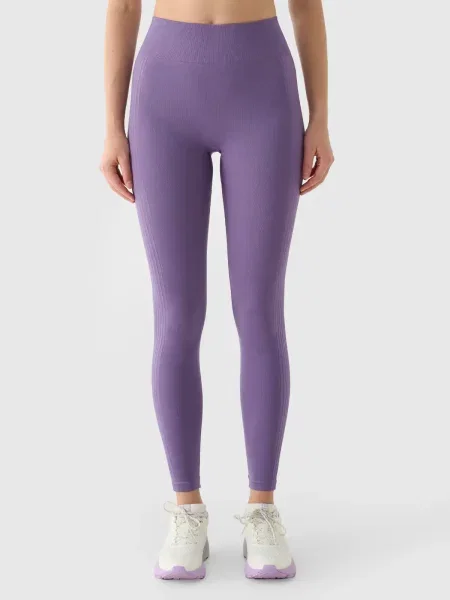 4F bezszwowe legginsy z wykończeniem szybko schnącym XS/S różowy