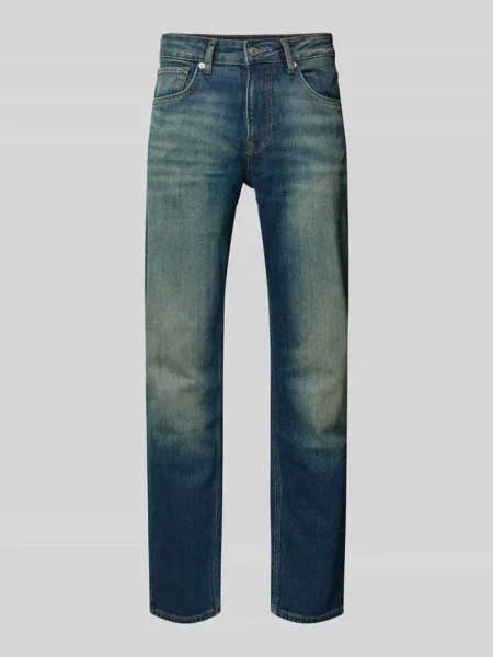 Jeansy Straight Fit z mieszanki bawełny model Cash' Pepe Jeans niebieskie