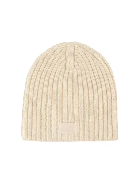 Czapka Acne Studios wełniana beżowa