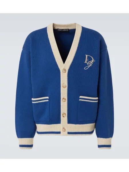 Volnene jopica Dolce&gabbana modra