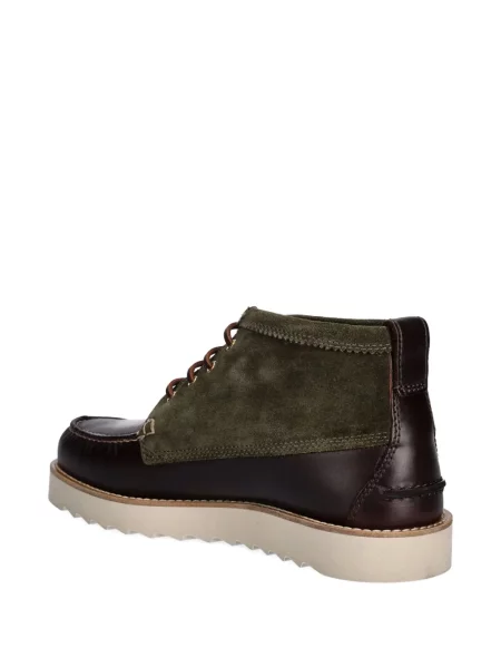 Botine Barbour din piele de căprioară verde