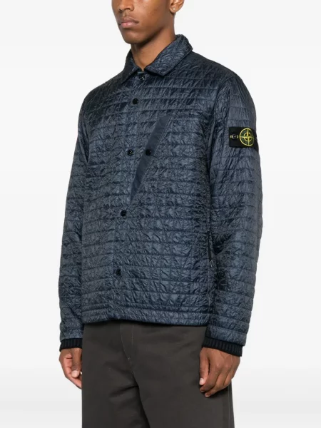 Geacă Stone Island cu strasuri albastru