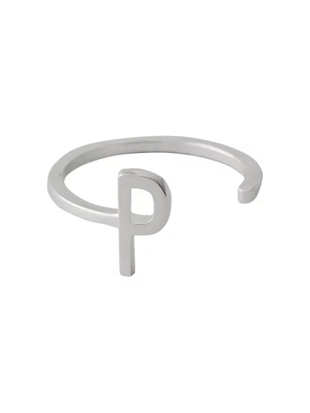 Перстень Design Letters срібний