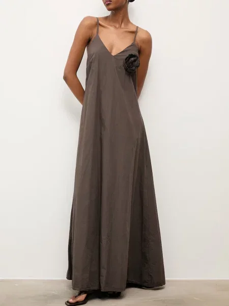 Answear.LAB sukienka letnia brązowa