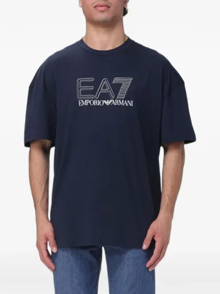 Tricou Ea7 Emporio Armani cu imagine albastru
