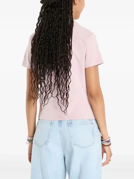 Футбол тениска с дълъг ръкав Adidas на райета мъниста бяло