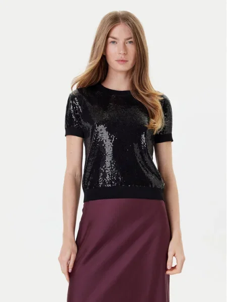 Тениска Guess JUNIPER дамска черно