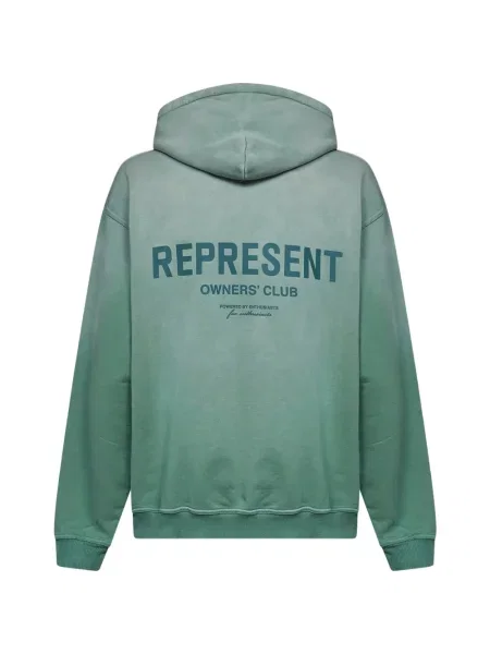 Hanorac cu glugă Represent verde