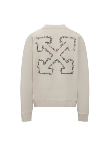 Bluza nierozpinana Off-white z logo biała