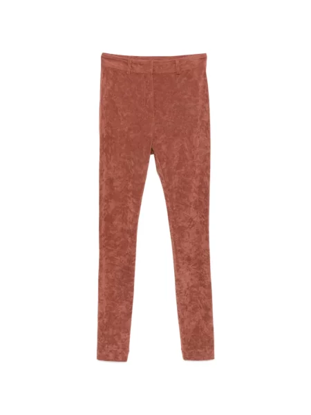 Cu centură pantaloni Alberta Ferretti portocaliu