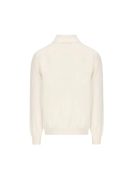 Sweter z golfem Tagliatore wełniany biały