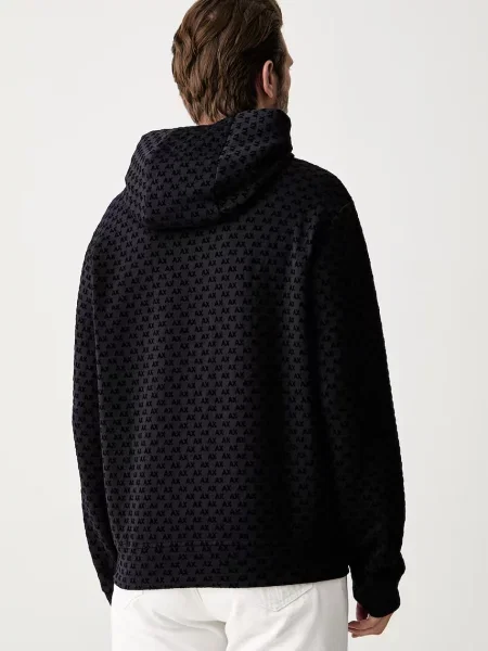 Armani Exchange кофта з капюшоном з бавовною