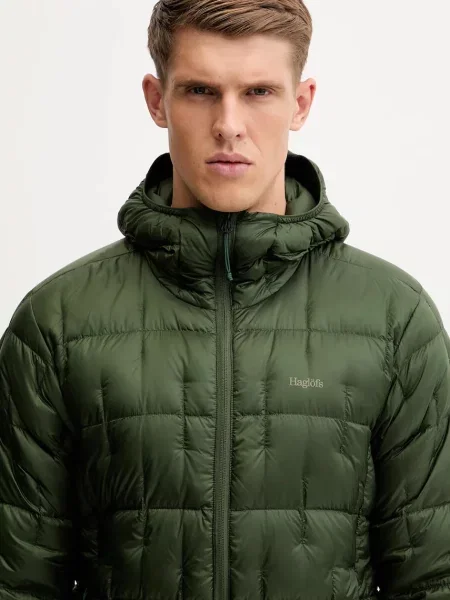 Пуховик Haglofs зеленый
