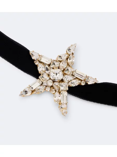 Aksamitny naszyjnik Dolce&gabbana czarny