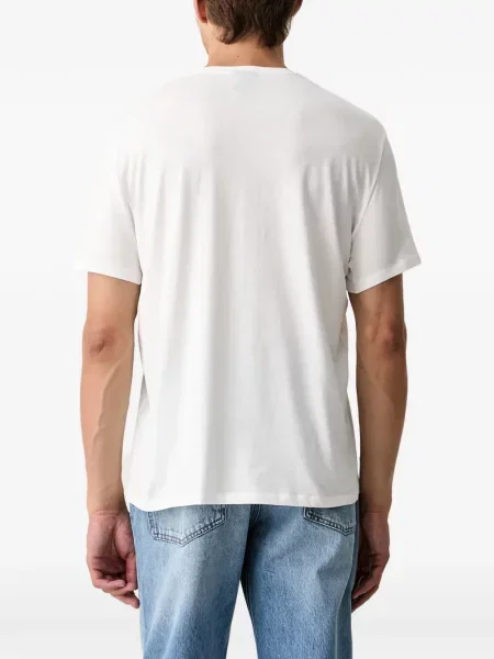 Scurt tricou Armani Exchange cu imagine alb