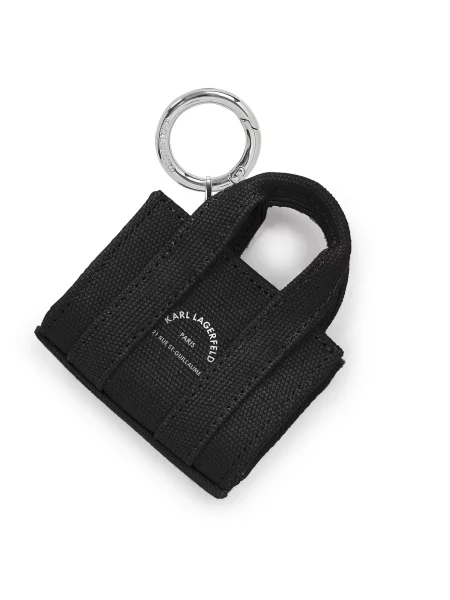 Karl Lagerfeld Obesek za ključe črna bela