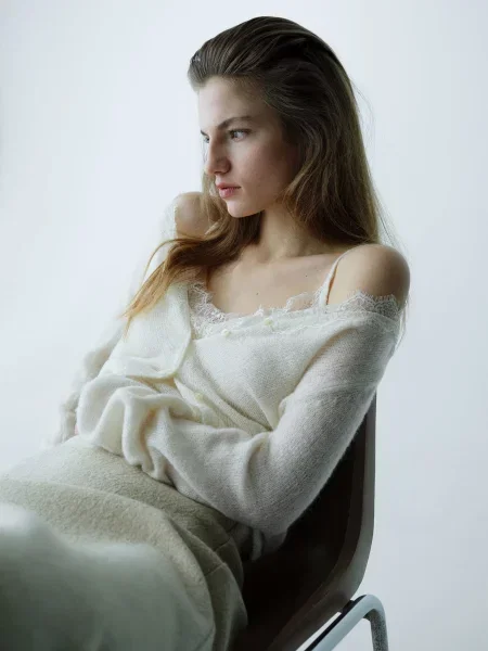 Майка MANGO молочний