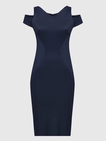 Темно-синє плаття Zac Posen синя