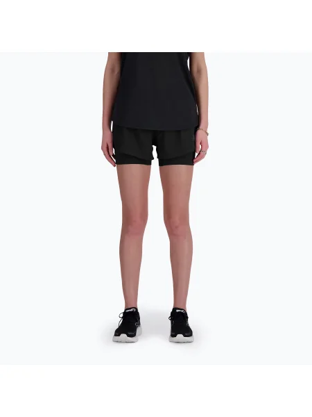 Дамски къси панталони New Balance 3" black черно
