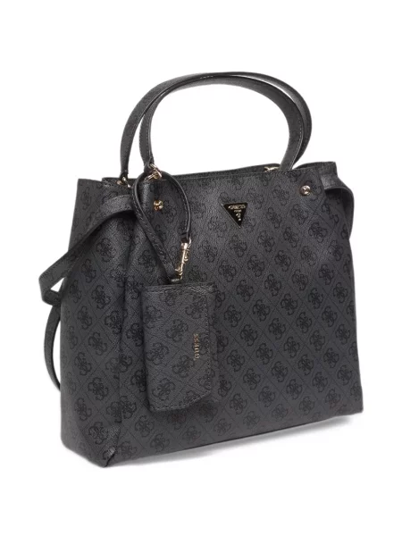 Τσάντα shopper Guess μαύρο