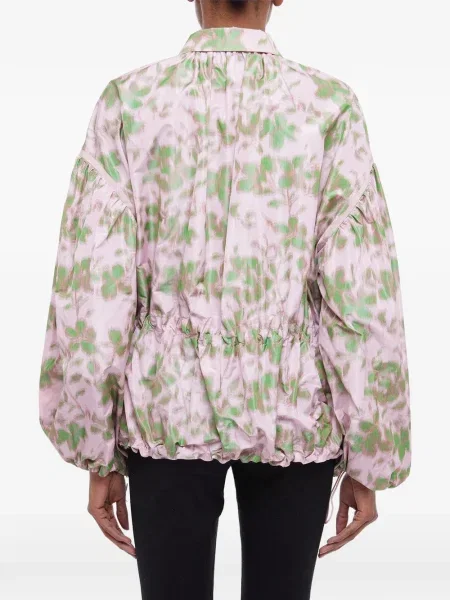 Șnur de strângere geacă Giambattista Valli cu model floral roz