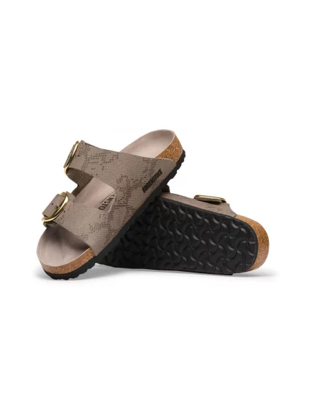 Birkenstock Șlapi Arizona Big Buckle cu adaos de piele | narrow fit bej