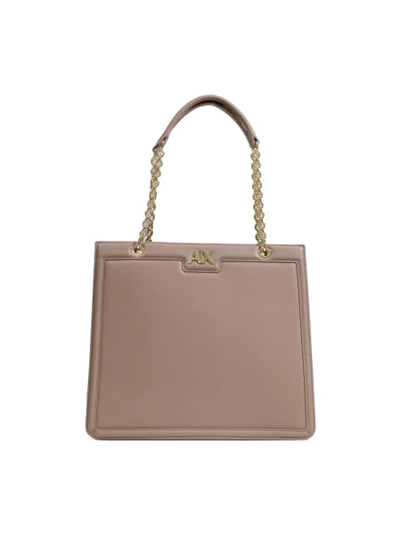Portfel Armani Exchange beżowy