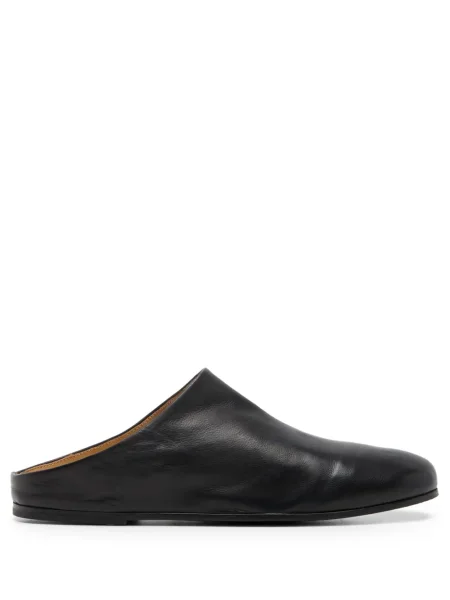 Papuci tip mules Marsell din piele negru