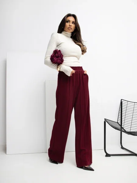 Pantaloni sport Rue Paris alb