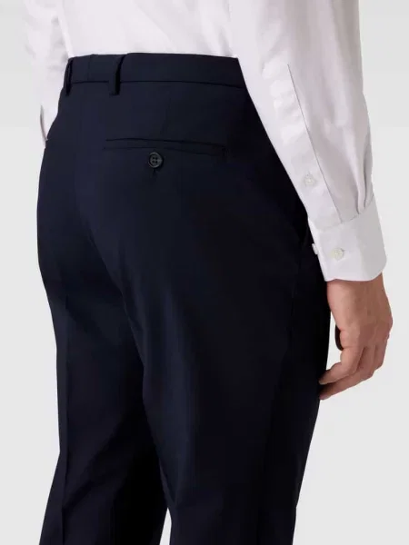 Spodnie do garnituru o kroju slim fit z dodatkiem wełny model ‘Cedric’ Cg - Club Of Gents