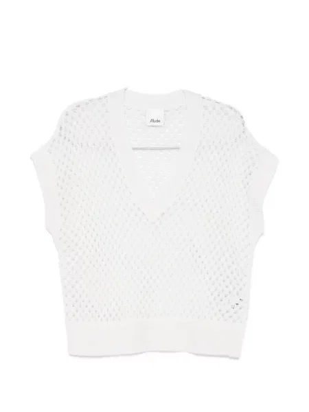 Vestă Allude cu decolteu în V alb