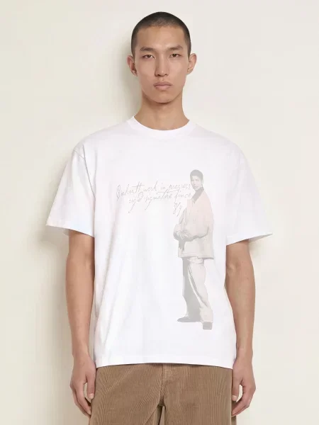 Carhartt Wip Tričko / světle hnědá / béžová bílá