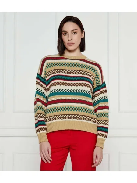 Weekend MaxMara Kötött pulóver NOVARA | Relaxed fit bézs
