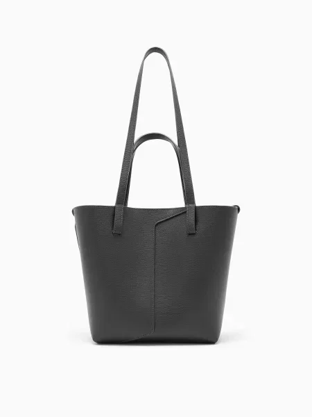 Кожаная сумка Emporio Armani черная