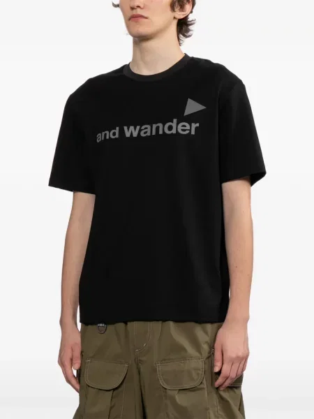 Tricou And Wander cu autograf negru