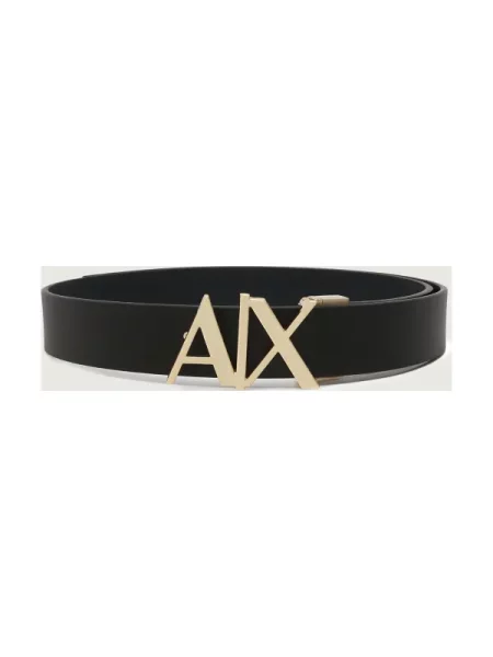 Armani Exchange De piele cu două fețe curea negru