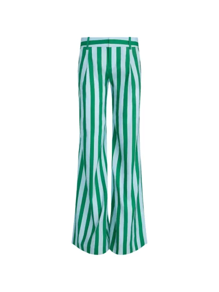 Pantaloni Alice + Olivia cu dungi verde
