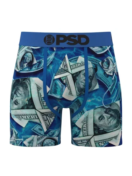 PSD Boxerky Deep Sea Funds aqua modrá / královská modrá / khaki černá