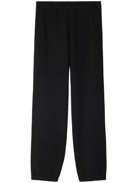 Карирани панталон Burberry черно