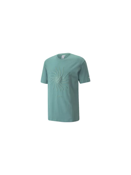 Puma Adventure Planet Graphic Tee Mężczyźni Koszulki Puma Size: M niebieski