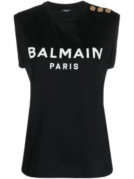 Top Balmain cu imagine negru