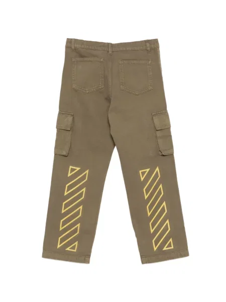 Spodnie cargo dziecięce Off-white białe