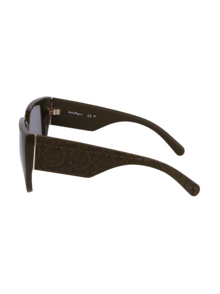 Okulary przeciwsłoneczne Salvatore Ferragamo zielone