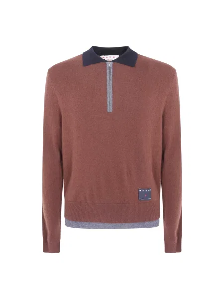 Sweter Marni brązowy