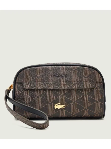 Pungă cosmetică Lacoste maro