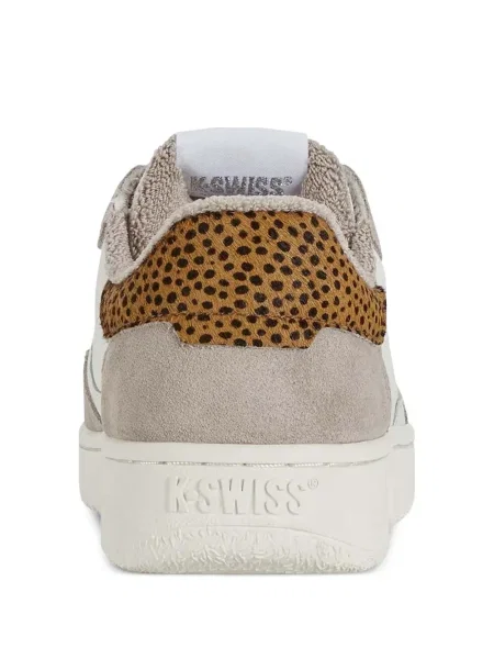 Sneakerși K-swiss din piele de căprioară cu imagine cu model leopard
