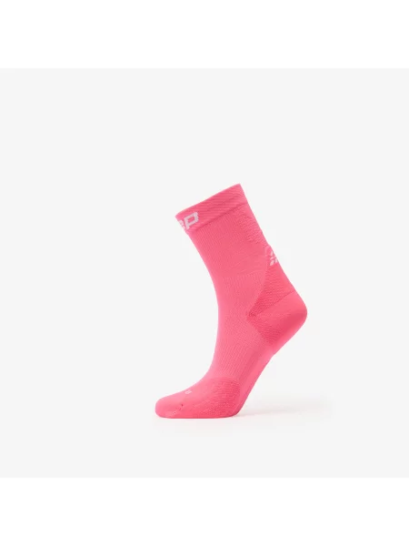 Șosete CEP Core Run Mid Cut Compression Socks Pink L roz