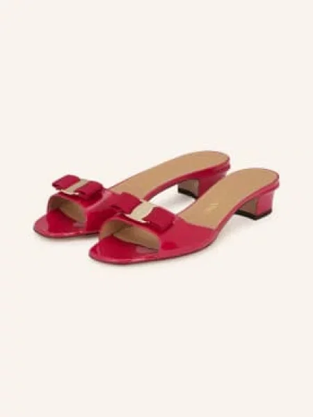 Ferragamo Klapki New Vara pink różowe